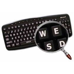 English US Large Lettering Upper case keyboard stickers