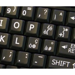 Italian Large Lettering keyboard stickers