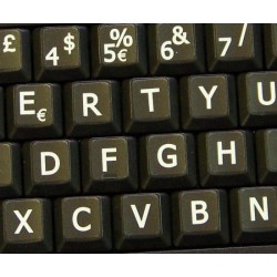 Italian Large Lettering keyboard stickers