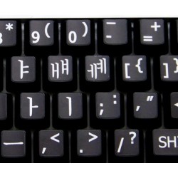 Korean Large Lettering keyboard stickers