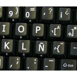 Spanish Large Lettering keyboard stickers