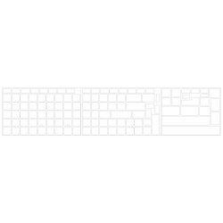 Blank for Apple keyboard stickers