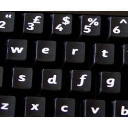 English UK (Sassoon) non transparent keyboard stickers