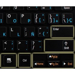 Function keys for laptop non-transparent keyboard sticker