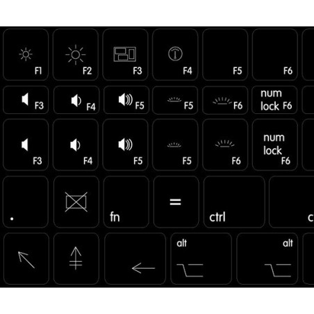Mac Function Key Sticker Mac function non-tr