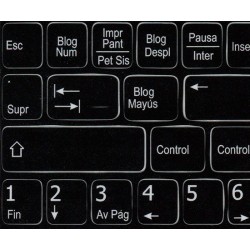 Function keys Spanish language non-transparent keyboard sticker