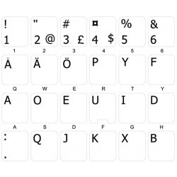 Svorak non-transparent keyboard  stickers