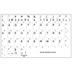 Svorak non-transparent keyboard  stickers