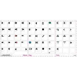 Avid Media Composer transparent keyboard sticker