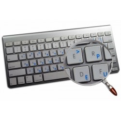 Apple Dvorak transparent keyboard sticker