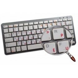 Apple Dvorak transparent keyboard sticker