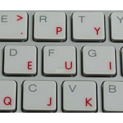 Apple Dvorak transparent keyboard sticker