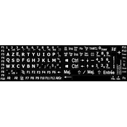 French AZERTY Large Lettering Upper case keyboard stickers