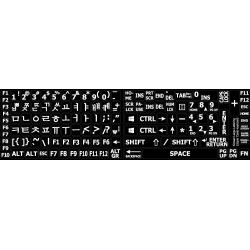 Korean Large Lettering keyboard stickers