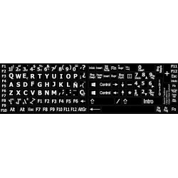 Spanish Large Lettering keyboard stickers