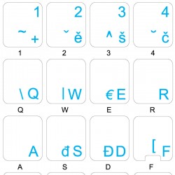 Czech transparent keyboard...
