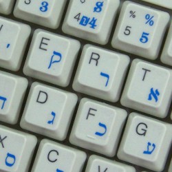 Hebrew transparent keyboard...