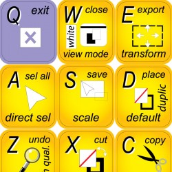 INDESIGN keyboard sticker