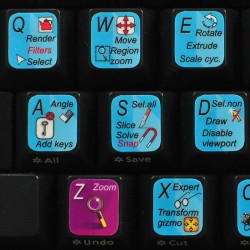 3DS MAX keyboard sticker