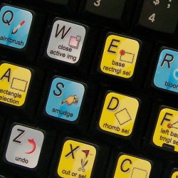 PhotoFiltre keyboard sticker