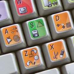 CorelDRAW keyboard sticker