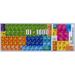 DJ-1800 keyboard sticker