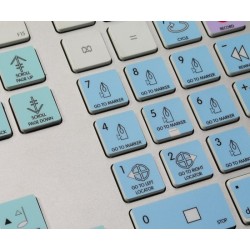 CUBASE / NUENDO Galaxy series keyboard sticker  apple