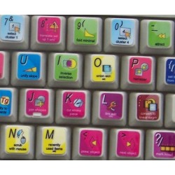 Avid DS Nitris keyboard sticker