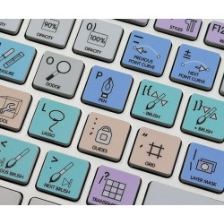 PHOTOSHOP Galaxy series keyboard sticker apple