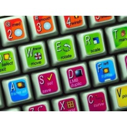 Autodesk Maya keyboard sticker