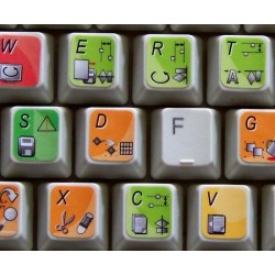 CorelDRAW keyboard sticker