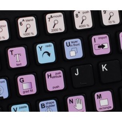 Xara Designer Pro keyboard sticker