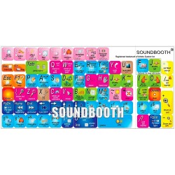 Soundbooth keyboard sticker