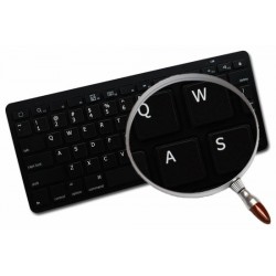 Dvorak non-transparent keyboard  stickers 14x14