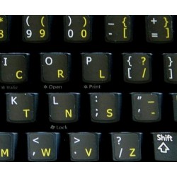 Dvorak English non-transparent keyboard  stickers 11x13