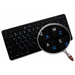 Programmer Dvorak English non-transparent keyboard stickers 14x14