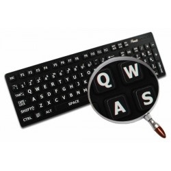 English UK Large Lettering Upper case keyboard stickers